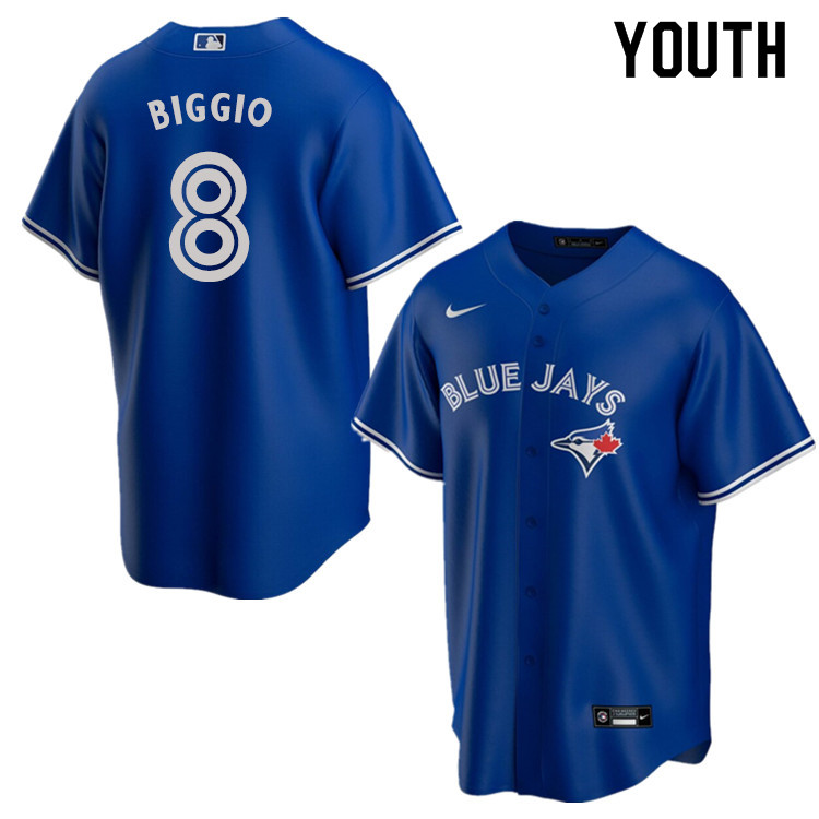 Nike Youth #8 Cavan Biggio Toronto Blue Jays Baseball Jerseys Sale-Blue